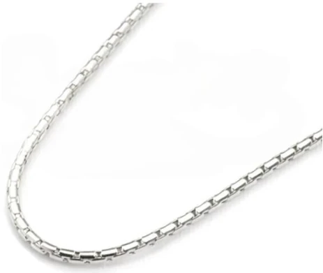 Cadena de Acero Quirurgico eslabon cola de raton labrada 2.5mm 60cm